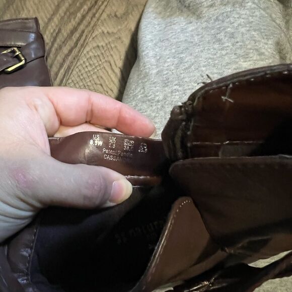 Naturalizer Brown Leather Booties Size 8.5 - Picture 14 of 14